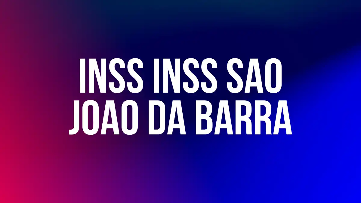 INSS INSS SAO JOAO DA BARRA